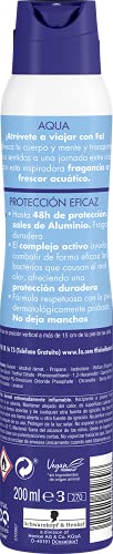 Fa - Desodorante Spray Aqua - 200ml (pack de 6) Total: 1200ml