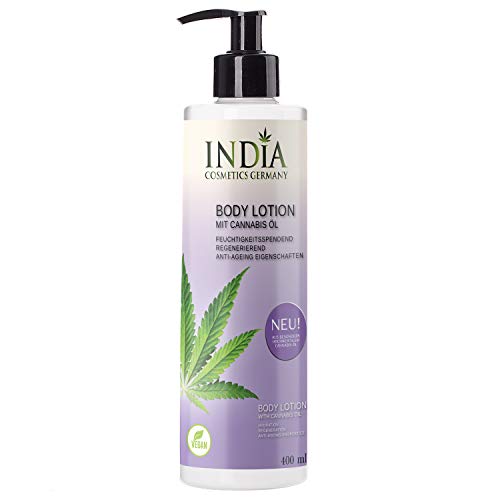 Face & Body-Set de India Cosmetics Germany, con aceite de cannabis orgánico de primera calidad. Los productos más vendidos 2 cremas faciales y 1 loción corporal