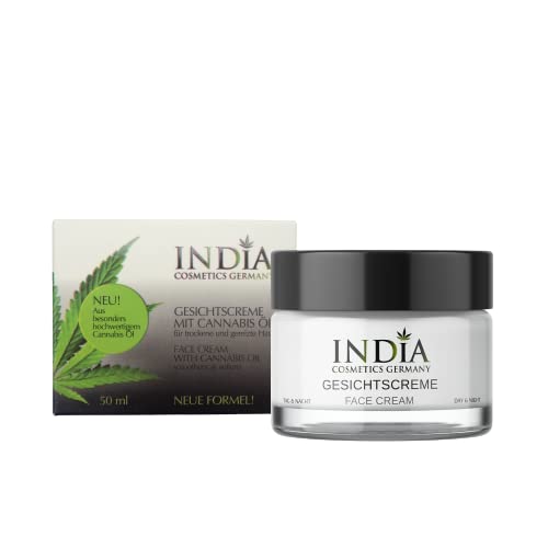 Face & Body-Set de India Cosmetics Germany, con aceite de cannabis orgánico de primera calidad. Los productos más vendidos 2 cremas faciales y 1 loción corporal