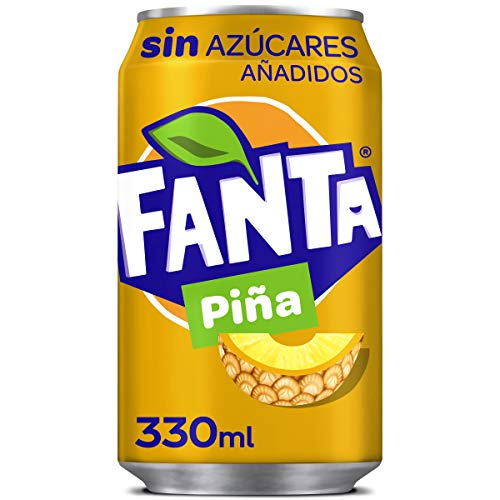 Fanta Refresco Piña sin Azucar, 330ml