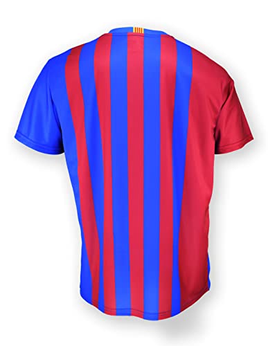 FC. Barcelona Camiseta Adulto 1ª EQ. Temporada 2021-22 - Producto con Licencia - 100% Poliéster - Dorsal Liso - Talla XXL