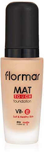 Flormar – Base de maquillaje Mate Touch – Bote de 30 ml – Vitamin E – 301