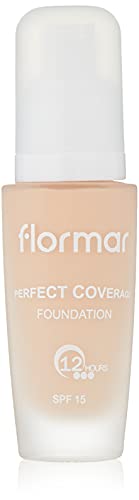 Flormar – Base de maquillaje perfect coverage – Bote de 30 ml – SPF 8 – 105