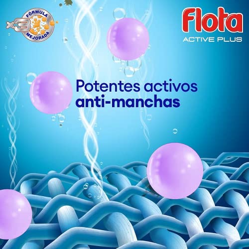 Flota Detergente Líquido Esencia, Lavados, Morado, 90 lavados