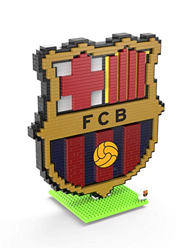 FOCO Juego de construcción 3D del escudo del club de fútbol BRXLZ (FC Barcelona)