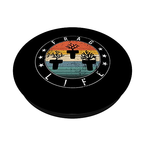 Frag Life Coral Agua Salada Coral Amante Acuario Arrecife Regalo PopSockets PopGrip Intercambiable