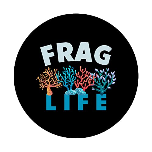 Frag Life Divertido Acuario Bajo El Agua Arrecife De Coral PopSockets PopGrip Intercambiable