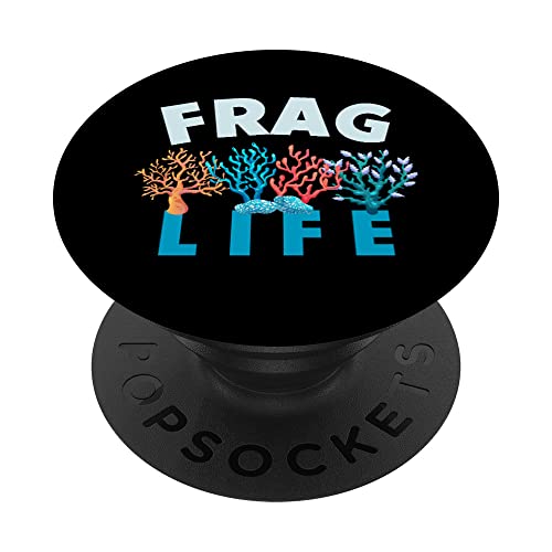 Frag Life Divertido Acuario Bajo El Agua Arrecife De Coral PopSockets PopGrip Intercambiable