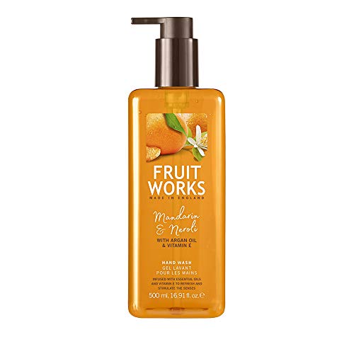 Fruit Works Mandarin & Neroli Cruelty Free & Vegan Hand Wash With Natural Extracts 1x 500ml