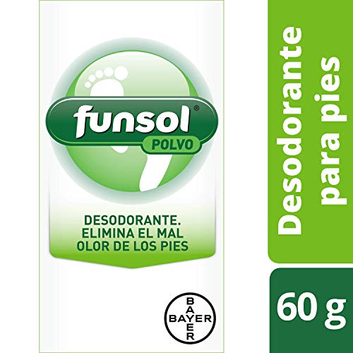 Funsol Polvo Desodorante Pies, Reduce el Sudor Excesivo y Elimina el Mal Olor, 60 g