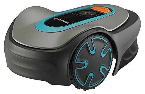 Gardena SILENO Minimo - Robot cortacésped inteligente con conectividad óptima, programable con aplicación Gardena Bluetooth®, versión alemana (15201-20)