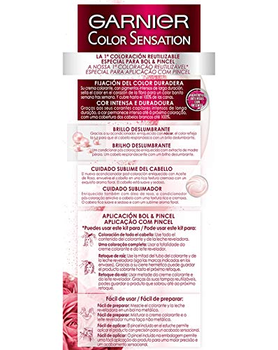 Garnier Color Sensation Coloración permanente, Tono: nº8.1 - [paquete de 3]