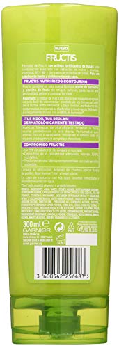 Garnier Fructis Nutri Rizos Contouring Acondicionador Fortificante que Nutre y Define, con Pectina de Fruta y Aceite de Pistacho - 300 ml