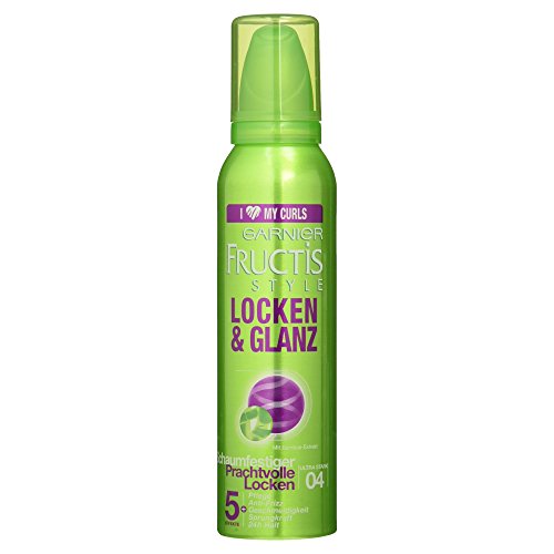 Garnier Fructis Style Espuma Fijadora Dinámico Rizos y Brillo /Styling Mousse, 1er Pack (1 x 200 ML)