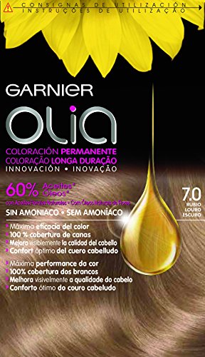 Garnier Olia Coloración Permanente, Tono 7.0 Rubio - 20 cl