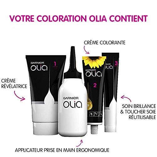 Garnier - Olia - Coloration Permanente à l’Huile Sans Ammoniaque Châtain - 5.5 Châtain Clair Acajou