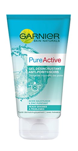 Garnier - Pure Activo - Exfoliante - Gel exfoliante anti puntos negros Lote 3