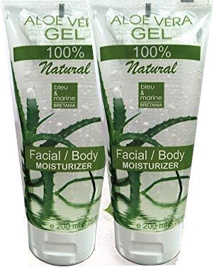 Gel de Aloe Vera 100% Natural. Formato Ahorro de 2 Unidades. Procedente de Canarias. Excelente hidratante para rostro y cuerpo. Acondicionador para el Cabello. (200 ml x 2)