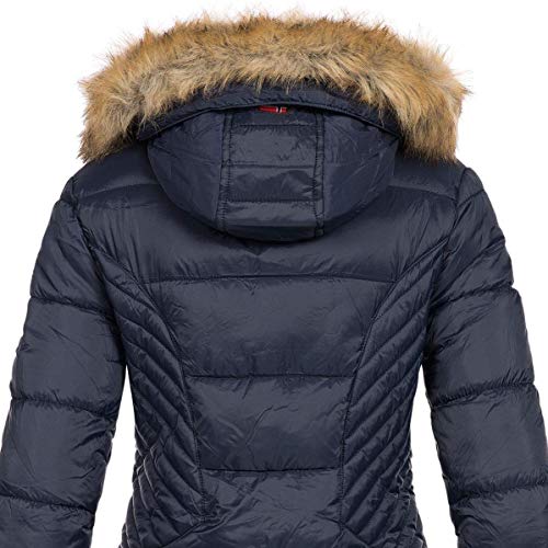 Geographical Norway Abby - Chaqueta Acolchada para Mujer (Marino, S)