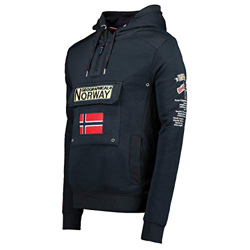 Geographical Norway - Sudadera DE Hombre GYMCLASS Azul Marino XL