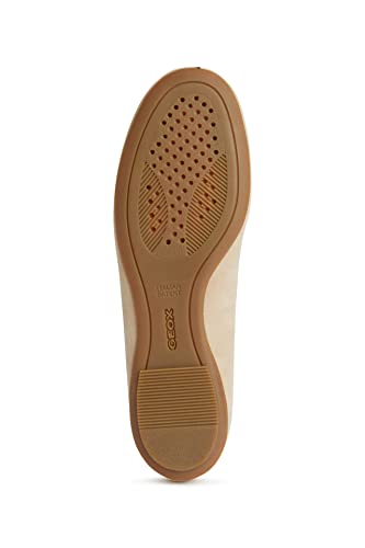 Geox D Palmaria, Ballet Plano Mujer, LT Taupe/DK Skin, 42 EU