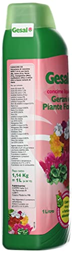 GESAL Fertilizante para geranios y Plantas Florales 2675902005, 1 l, Color Verde