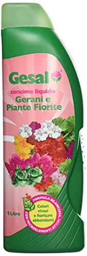 GESAL Fertilizante para geranios y Plantas Florales 2675902005, 1 l, Color Verde