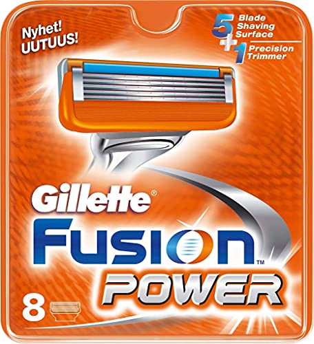 Gillette Fusion 5 Power - Cuchillas de recambio de maquinilla de afeitar - 8 unidades