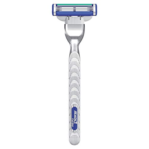 Gillette Mach3 Turbo - Maquinilla manual de afeitar con 2 cuchillas de recambio