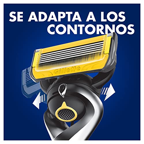 Gillette ProShield Maquinilla de Afeitar Hombre con Tecnología FlexBall + 9 Cuchillas de Recambio