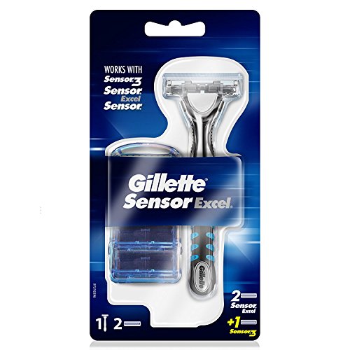 Gillette Sensor Excel - Cuchilla de afeitar (con 2 láminas)