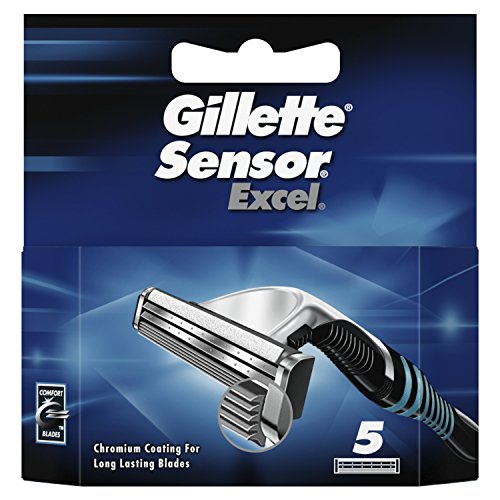 Gillette Sensor Excel Men'S Razor Blades, 5 recambios