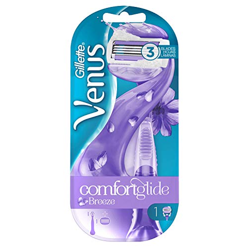 Gillette Venus ComfortGlide Breeze Maquinilla Para Mujer, Con Bandas Hidratantes Flexibles