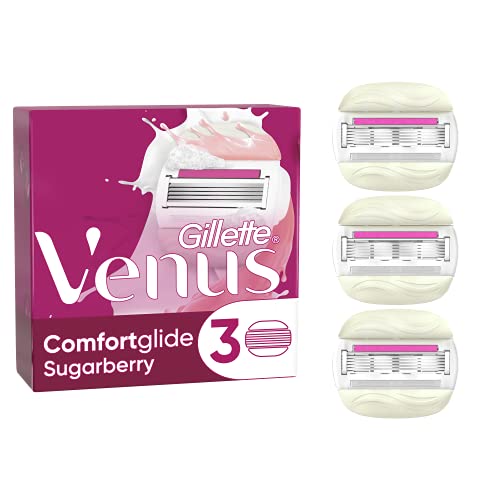 Gillette Venus ComfortGlide Cuchillas de Afeitar Mujer con Olay, Paquete de 3 Cuchillas de Recambio