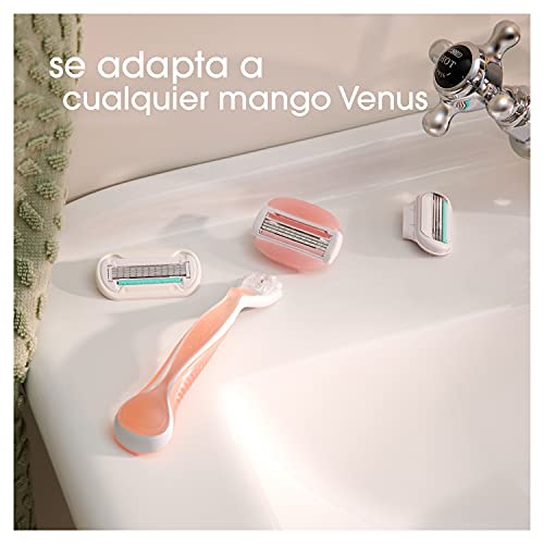 Gillette Venus ComfortGlide Spa Breeze Maquinilla de Afeitar Mujer + 3 Cuchillas de Recambio