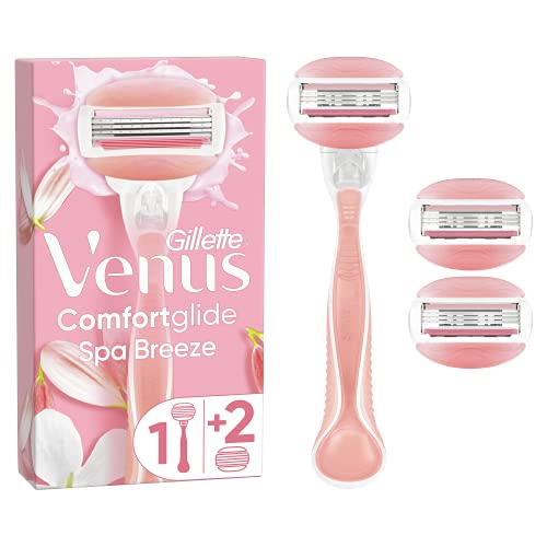 Gillette Venus ComfortGlide Spa Breeze Maquinilla de Afeitar Mujer + 3 Cuchillas de Recambio