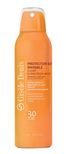 GISÈLE DENIS - Protector Solar en Spray, Resistente al Agua, Crema Solar Transparente, Protección FPS30, 200 ml