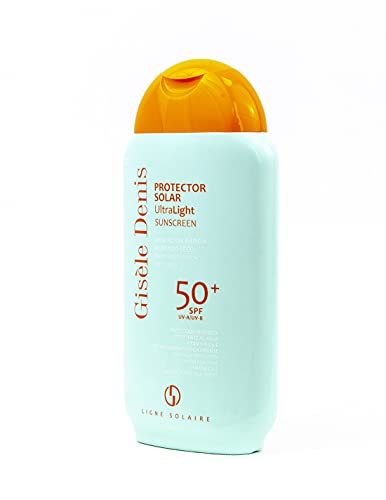 GISÈLE DENIS - Protector Solar Ultralight, Crema de Sol para Cuidado de la Piel, Absorción Inmediata, Resistente al Agua, Protección FPS50+, 200ml