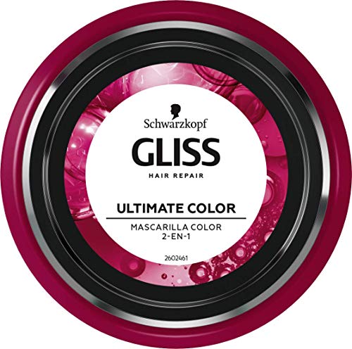 Gliss - Mascarilla para pelo teñido o con mechas - Ultimate Color – 6uds de 300ml (1.800ml) – Gama protectora color