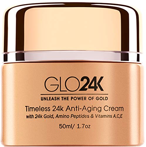 GLO24K 24k crema antienvejecimiento con vitaminas, ácido hialurónico, retinol