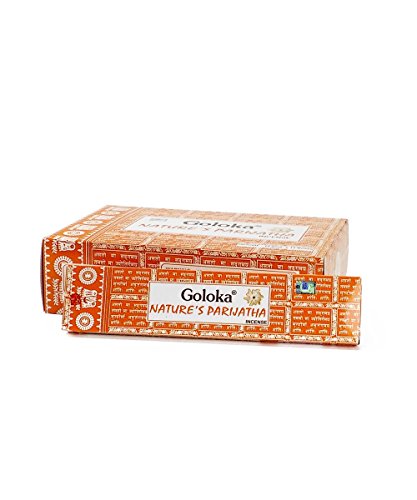 GOLOKA Natures Parijatha Incense Box of 12 Packs