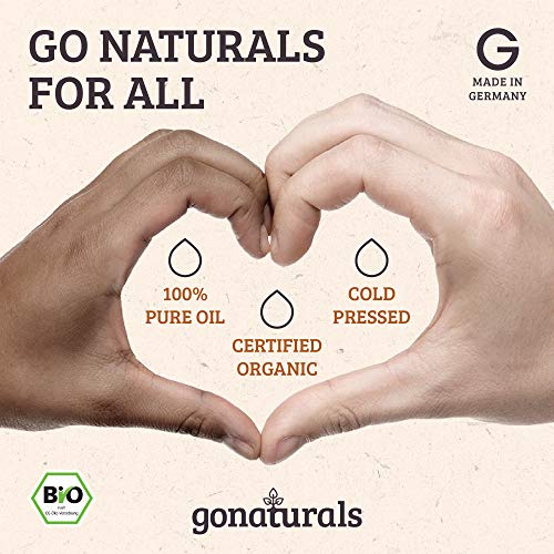 GoNaturals Aceite de Argan Puro 100%, Prensado en Frio - Aceite de Argan para el Pelo - Aceite Argan, Cuidado Manos y Pies - Aceite de Argan para la Cara, Efecto Antiedad - Argan Oil of Morocco, 50ml