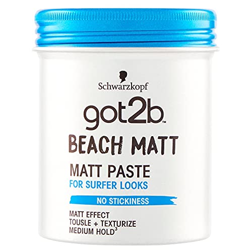 Got2b - Cera fijadora Beach Matt, 100 ml, Con efecto mate, Fijación media, No es pegajoso