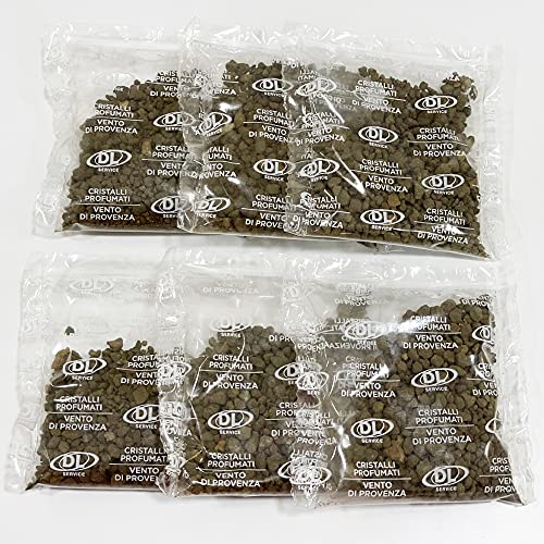 Gránulos perfumados para aspiradora – Cristales para el ambiente – Caja de 6 bolsitas de 50 g (vento de Provenza)