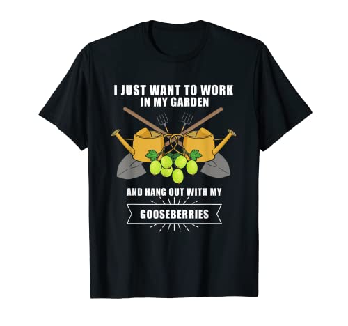 Grosella espinosa Jardinería Jardinero Plantas Frutas Camiseta