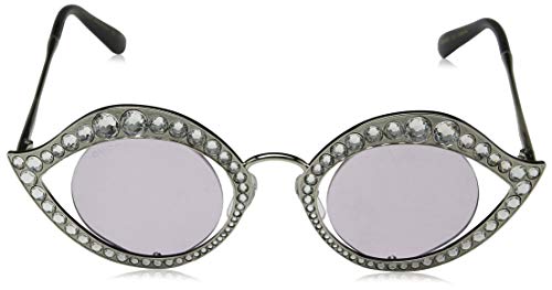 Gucci GG0046S 002 Gafas de Sol, Plateado (Silver/Pink), 41 para Mujer