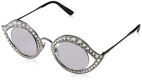 Gucci GG0046S 002 Gafas de Sol, Plateado (Silver/Pink), 41 para Mujer
