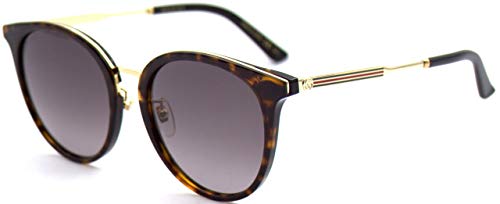 Gucci GG0204SK 002 Gafas de Sol, Marrón (2/Brown), 56 para Mujer