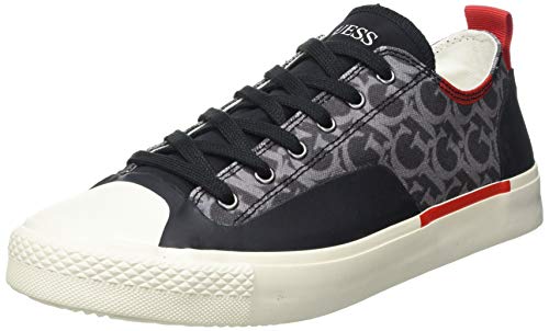 Guess EDERLE LO 2, Zapatillas Deportivas Hombre, Negro, 42 EU