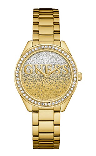 Guess Reloj Analógico para Mujer de Cuarzo con Correa en Acero Inoxidable W0987L2